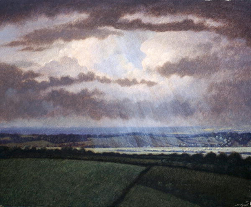 Sun Breaking Through, 2005 (tempera on canvas)