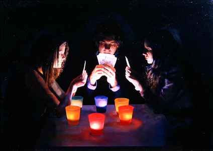 The Card Players, 2005 (oil on panel)