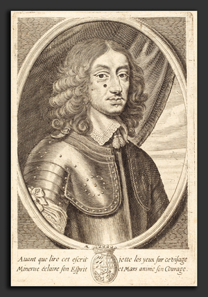 Portrait de Francois Honorat de Beauvilliers, duc de Saint Aignan (1607-1687) - Michel Lasne (French, 1590 or before - 1667), Francois de Beauvillier, in or before 1656, engraving on laid paper