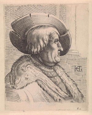 Portrait of an old man in profile with hat, print maker: Anonymous, Hendrick Goltzius, Claes Jansz. Visscher II, 1601 - 1652 ©LisztCollection/Leemage