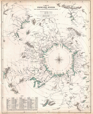 1834, S.D.U.K. Comparative Map or Chart of the World's Great Rivers