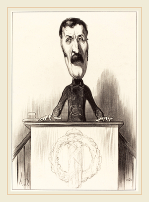 Honore Daumier (French, 1808-1879), Jules Bastide, 1849, lithograph