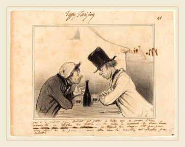 Honore Daumier (French, 1808-1879), Faut de la prudence pere Balivot, vot petite a seize ans, 1842, lithograph