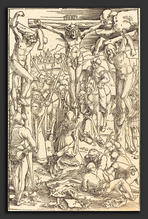 La crucifixion - Hans Baldung Grien (German, 1484-1485 - 1545), Christ on the Cross, 1505-1507, woodcut