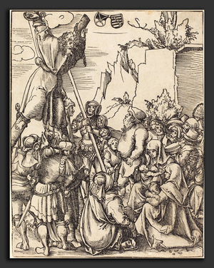 Le martyr de Saint Andre - Lucas Cranach the Elder (German, 1472 - 1553), Saint Andrew, woodcut