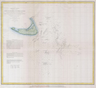 1852, U.S.C.S. Map or Chart of Nantucket, Massachusetts