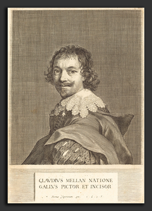 Autoportrait - Claude Mellan (French, 1598 - 1688), Self-Portrait, 1635, engraving on laid paper