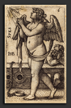 L'espoir - Sebald Beham (German, 1500 - 1550), Spes, engraving