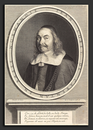 Robert Nanteuil (French, 1623 - 1678), Jean Loret, 1658, engraving ©LisztCollection/Leemage