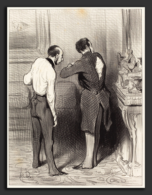 Honore Daumier (French, 1808 - 1879), Ton habit me convient, je te l'emprunte, 1845, lithograph