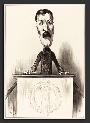 Honore Daumier (French, 1808 - 1879), Jules Bastide, 1849, lithograph