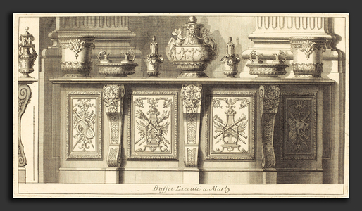 Pierre Lepautre (French, 1660 - 1744), Livre de Tables, etching