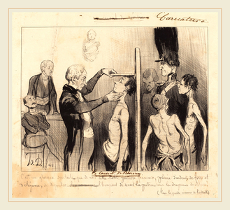 Honore Daumier (French, 1808-1879), Le Conseil de revision, 1842, lithograph