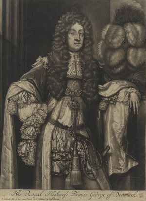 Portrait of George, Prince of Denmark, Pieter Schenk (I), 1670 - 1713 ©LisztCollection/Leemage
