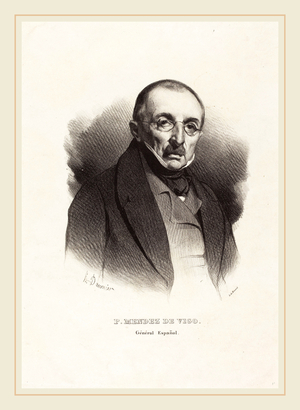 Honore Daumier (French, 1808-1879), General P. Mendez Vigo, probably 1836, lithograph