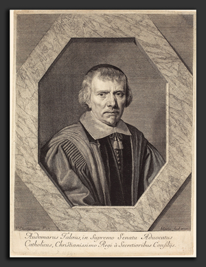 Portrait de Omer Talon (1595-1642), avocat general au Parlement de Paris - Jean Morin after Philippe de Champaigne (French, c. 1600 - 1650), Omer Talon, etching and engraving