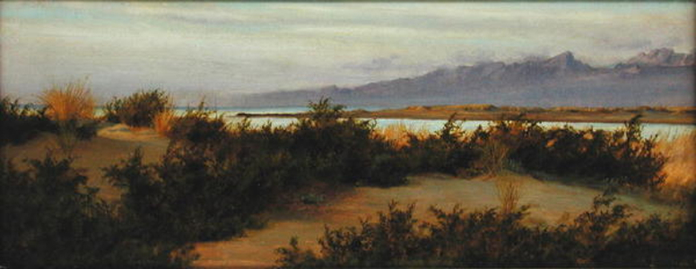 The Mouth of the Arno, 1890 (oil on board)