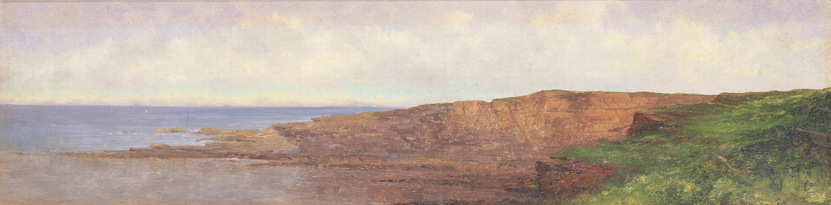 Northumberland Coast (oil on board)