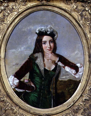 In Thought, 1855 (oil on canvas)