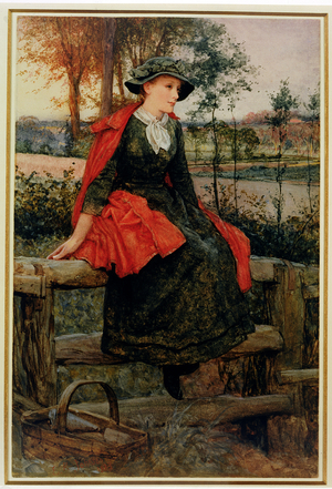 The Red Cape, 1883 (oil on canvas)