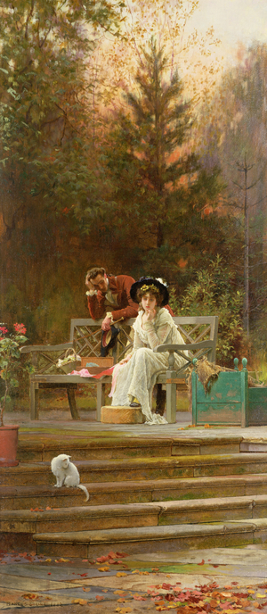 A Prior Attachment, 1882 (oil on canvas)