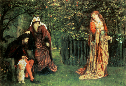 Sir Tristram and La Belle Iseult, 1873 (watercolour and gouache on paper)