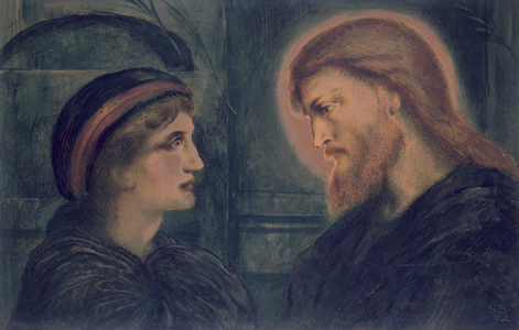 Christ and Youth, 1892 (w/c on paper)