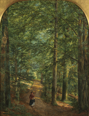In the Woods (oil on canvas)