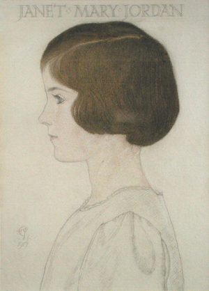 Janet Mary Jordan, 1917 (watercolour & pencil on paper)
