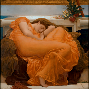 Flaming June, 1895 (oil on canvas)