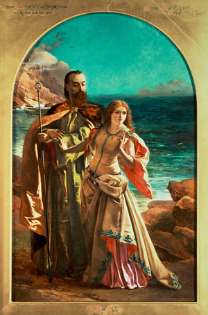 Prospero and Miranda, c.1850 (oil on canvas)