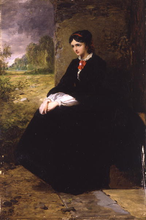 Distant Thoughts, 1860 (oil on panel)