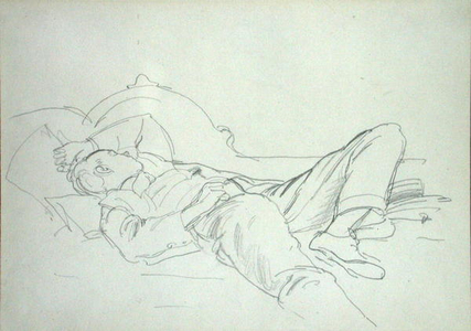 Having a Snooze (pencil on paper)