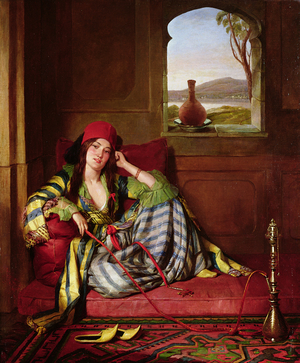 Favourite of the Harem (oil on canvas)