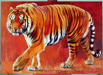 Bengal Tiger (oil on canvas)