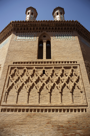 Detail of the tower of the Church of San Pedro (photo)