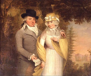 Portrait of a Gentleman and his Wife in a Park