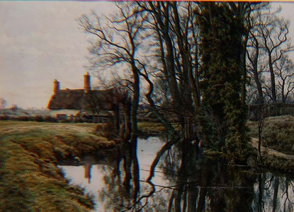 By the River, 1888 (w/c)