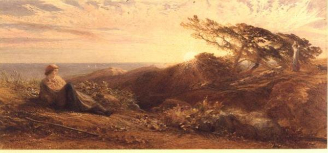 Eventide, c.1858 (watercolour)