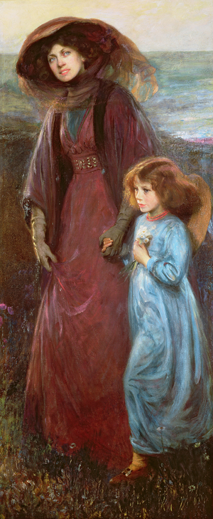 Portrait of Mrs Muriel Waddington and Daughter