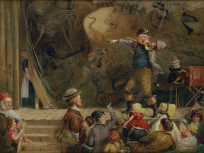 The Travelling Menagerie, 1872 (w/c)