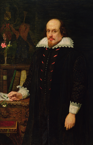 Portrait of William Shakespeare (1564-1616) 1849 (oil on canvas)