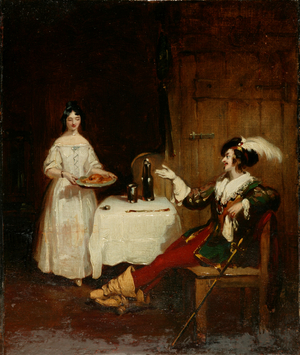 Sir Piercie Shafton and Mysie Harper, c.1831 (oil on canvas)