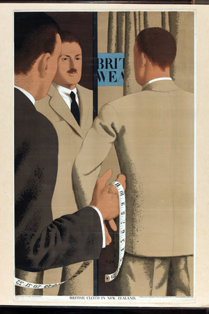 British Cloth in New Zealand (lithograph)