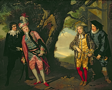 The Duel, from Act 3, scene 4 of 'Twelfth Night', 1771-72 (oil on canvas)