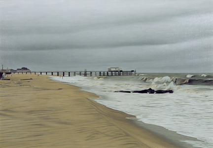 Asbury Park Beach, 1995 (oil on panel)