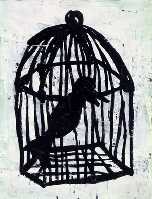 My Soul, 1989 (tempera and collage)