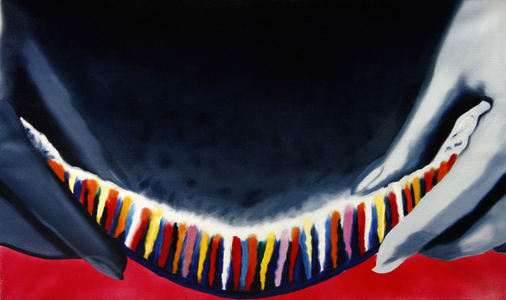 Bent Fabric, 1969 (oil on canvas)