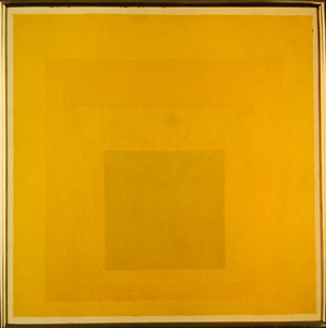 Study for Homage to the Square 'Golden Membrane', 1971 (oil on masonite)