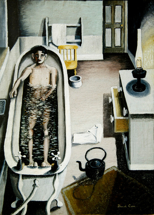 In the Bath, 1945 (oil on canvas)